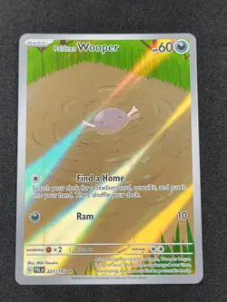 Pokemo Scarlet & Violet Paldea Evolved Paldean Wooper Illustration Rare 221/193 - Image 1