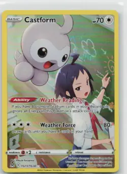 Castform Holo Ultra Rare SWSH11: Lost Origin Trainer Gallery TG11/TG30 NM - Image 1
