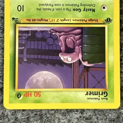 Vintage Pokemon Fossil Grimer 48/62 Common 1st Edition LP - Image 4