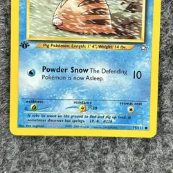 Vintage Pokemon Neo Genesis 1st Ed Swinub 79/111 Common LP Good - Image 4