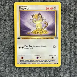 VTG Pokemon Jungle Meowth 56/64 Regular Common LV15 NM - Image 1