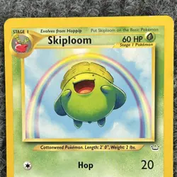 Vintage Pokemon Neo Revelation Skiploom Regular Common 52/64 NM - Image 3