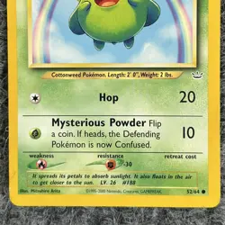 Vintage Pokemon Neo Revelation Skiploom Regular Common 52/64 NM - Image 4
