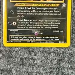 Vintage Pokemon Neo Genesis Murkrow 24/111 Rare NM/Mint WotC - Image 4