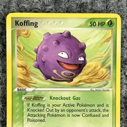 Vintage Pokemon EX Team Rocket Returns Koffing 61/109 Regular Common NM - Image 3