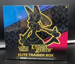 Pokemon TCG Crown Zenith Elite Trainer Box Booster Packs Lucario VSTAR Promo - Image 1