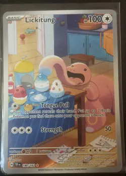 Pokemon TCG Lickitung 180/162 Illustration Rare Temporal Forces - Image 1