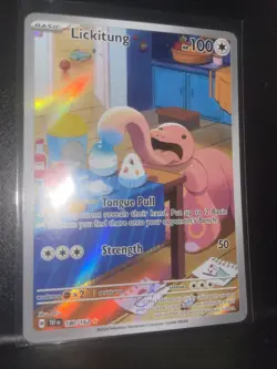 Pokemon TCG Lickitung 180/162 Illustration Rare Temporal Forces - Image 3