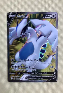 Pokemon Lugia V 185/195 Silver Tempest Full Art Ultra Rare Holo NM / MINT - Image 1