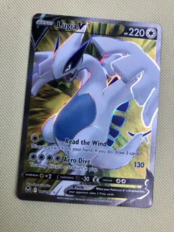 Pokemon Lugia V 185/195 Silver Tempest Full Art Ultra Rare Holo NM / MINT - Image 2