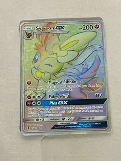 Pokemon Sylveon GX Secret Rare Guardians Rising 158/145 - Image 1