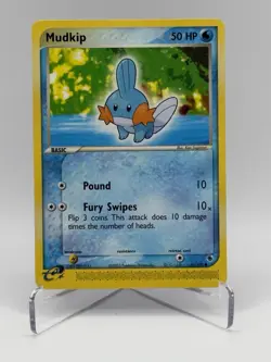 Mudkip 60/109 Common Ruby & Sapphire Pokemon Near Mint 1876 - Image 1