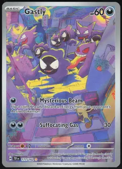 GASTLY 177/162 ILLUSTRATION RARE TEMPORAL FORCES POKEMON NM - Image 1