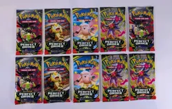 10x Pokemon TCG: Mega Evolution Perfect Order Booster Packs - Sealed - Image 1