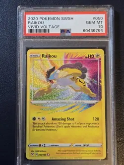 Pokemon Raikou Zacian Kyogre Amazing Rare PSA 10 - Image 2