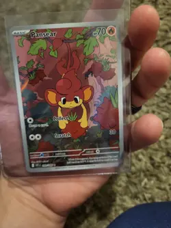 Pansear Pokemon White Flare 099/086 Full Art Illustration Rare NM - Image 1