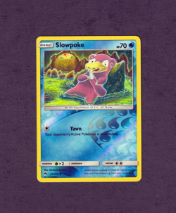 2018 POKEMON SLOWPOKE 54/214- LOST THUNDER - COMMON -REVERSE HOLO- NM - Image 1