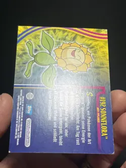 Topps Pokemon Johto Series 1 Sunflora #192 holo foil GERMAN - Image 4