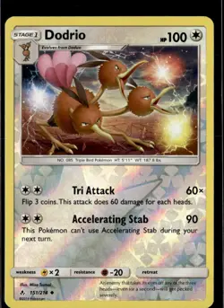 Pokemon Dodrio 151/214 Unbroken Bonds Reverse Holo Uncommon - Image 1
