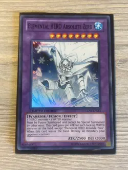 Yu-Gi-Oh! Elemental HERO Absolute Zero GENF-ENSE1 Super Rare mp+ - Image 1