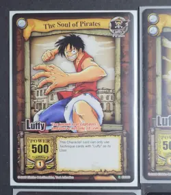 2005-2006 One Piece CCG Luffy Card Lot CH009 CH030 CH060 CH084 Near Mint - Image 2