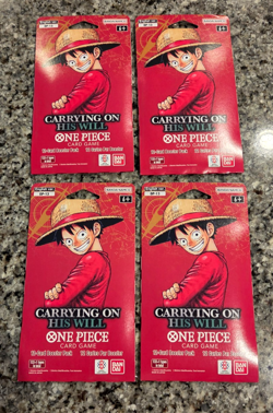 4 - One Piece TCG: Carrying On His Will Sleeved Booster Packs OP-13 ENGLISH - Image 1