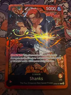 Shanks (Reprint) OP09-001 Leader Starter Deck 23: RED Shanks One Piece Near Mint - Image 1