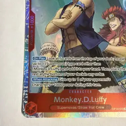 Monkey.D.Luffy Foil OP14-013 The Azure Sea's Seven One Piece - Image 5