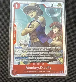 Monkey.D.Luffy OP14-013 SR Foil NM One Piece The Azure Sea's Seven - Image 1