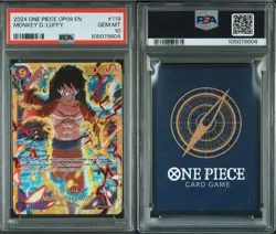 2024 ONE PIECE OP09-EMPERORS IN THE NEW WORLD #119 MONKEY D. LUFFY PSA 10 - Image 3