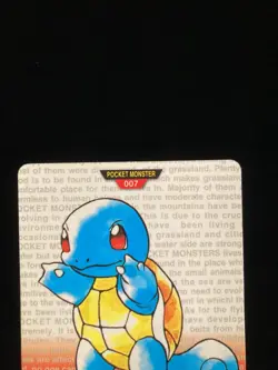 Squirtle 007 Bandai Carddass 1996 Japanese Vintage Pokemon Card - RED Version - Image 3