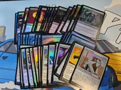MTG - 50 FOIL Commons All Unique W|U|B - Dominaria Remastered - Image 1