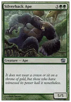 Silverback Ape - Medium Play MTG 8th Edition - Image 1