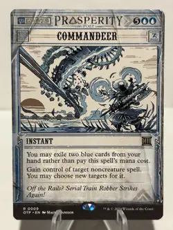 Commandeer 9 R Outlaws of Thunder Junction: Breaking News NM MTG - Image 1