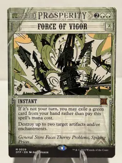 Force of Vigor 29 M Outlaws of Thunder Junction: Breaking News NM MTG - Image 1