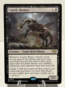 Caustic Bronco 82 R Outlaws of Thunder Junction NM MTG - Image 1