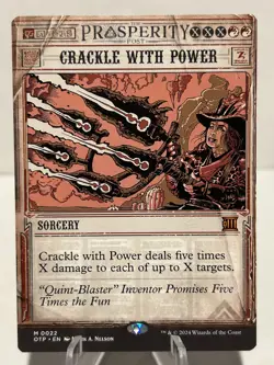 Crackle with Power 22 M Outlaws of Thunder Junction: Breaking News NM MTG - Image 1