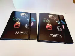 2 Magic the Gathering Ultra Pro 9 Pocket 4 Symbols Mana Soft Binder MTG Card Lot - Image 2