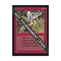 WOTC MtG International Ed. Earthquake (R) NM - Image 1