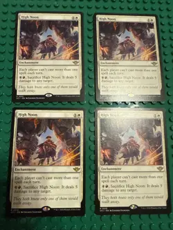 4x MTG High Noon Outlaws of Thunder Junction Magic X4 4 White Enchantment Rare - Image 1