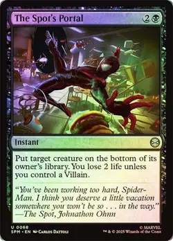 NM Foil The Spot's Portal, MTG, Marvel's Spider-Man, Magic the Gathering, 68 - Image 1