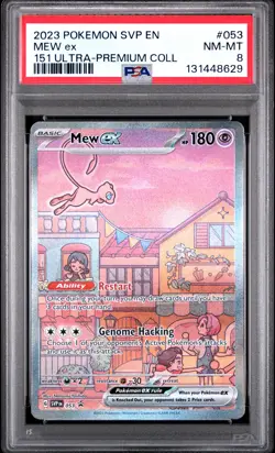 Mew EX 053/165 151 Ultra-premium Collection Pokemon PSA 8 - Image 1