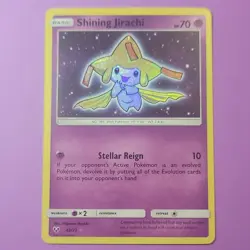 Pokemon Shining Jirachi 42/73 Shining Legends Shiny Holo Rare English 70 HP 2017 - Image 3