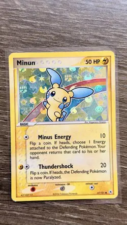 Pokemon Minun 67/101 Hidden Legends Reverse Holo - MP - Image 3