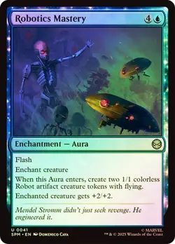 NM Foil Robotics Mastery, MTG, Marvel's Spider-Man, Magic the Gathering, 41 - Image 1