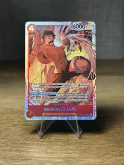 Monkey.D.Luffy OP16-015 SR The Time Of Battle One Piece Card Game English - Image 1