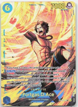 Portgas.D.Ace (119) OP13-119 Secret Rare Carrying On His Will One Piece Foil NM - Image 1