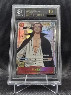 BGS 10 Black Label Manga Shanks One Piece OP-01 Romance Dawn! *Read Description* - Image 1