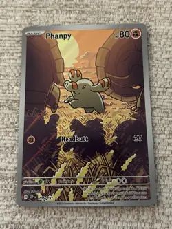 Phanpy Pokemon TCG Card Surging Sparks Illustration Rare, Card 205/191 - Image 1