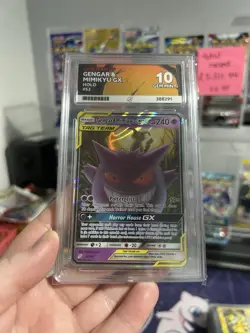 Ace 10 Gengar & Mimikyu GX 53/181 Team Up Tag Team Pokemon Gem Mint - Image 1
